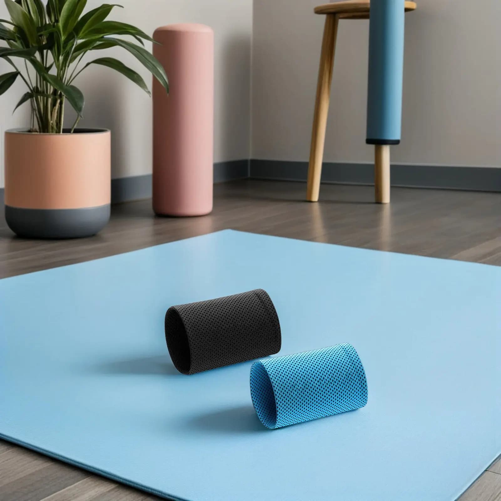 2 Paia di Fasce da Polso Rinfrescanti Estive per Sport, Copri-Polsi Traspiranti con Effetto Ghiaccio, Comode Fasce da Polso per Fitness all'Aperto