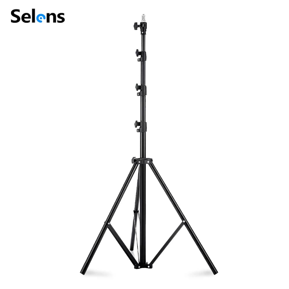 Selens 2.2 ~ 3.95M Supporto per luce con tampone di pressione dell'aria Treppiede in lega di alluminio per fotografia Stiduo Video Flash Lighting Softbox