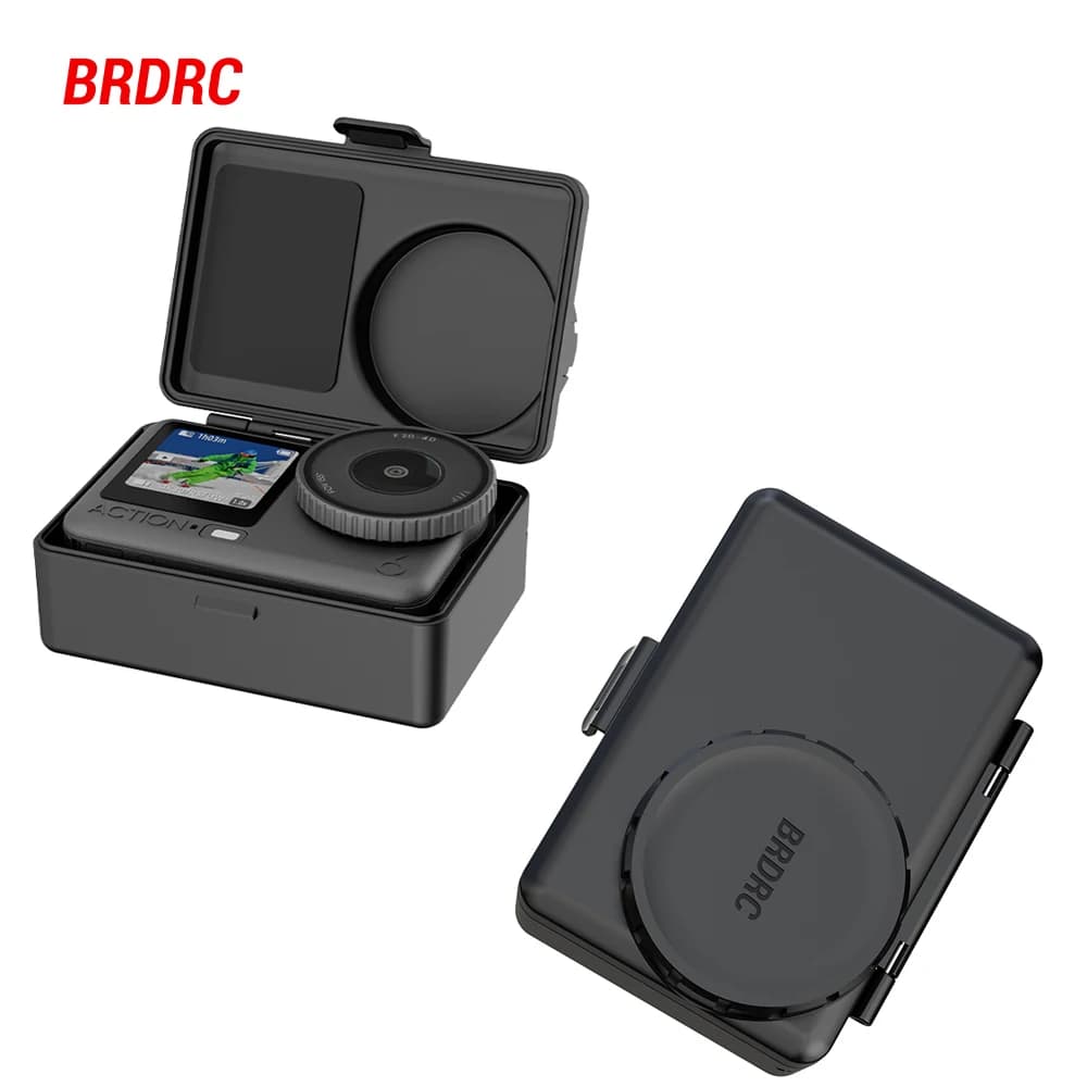 Custodia Protettiva BRDRC per DJI Action 6 5 Pro 4 3, Scatola Porta Accessori per Action Camera, Portatile da Viaggio