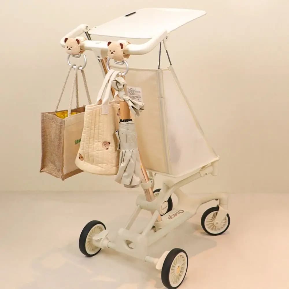 Carrello Organizzatore Gancio per passeggino Gancio per appendere regolabile multifunzionale Clip per passeggino Accessori per passeggino Infantile
