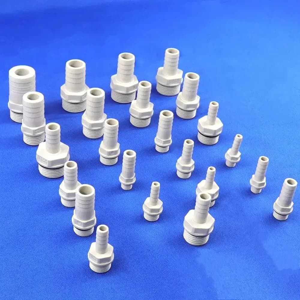 1Pcs 1/4" 1/8" BSP Male Thread Plastic Hose Fitting 6/8/10/12mm Garden Irrigation Accessory Connector Joint POM Pagoda