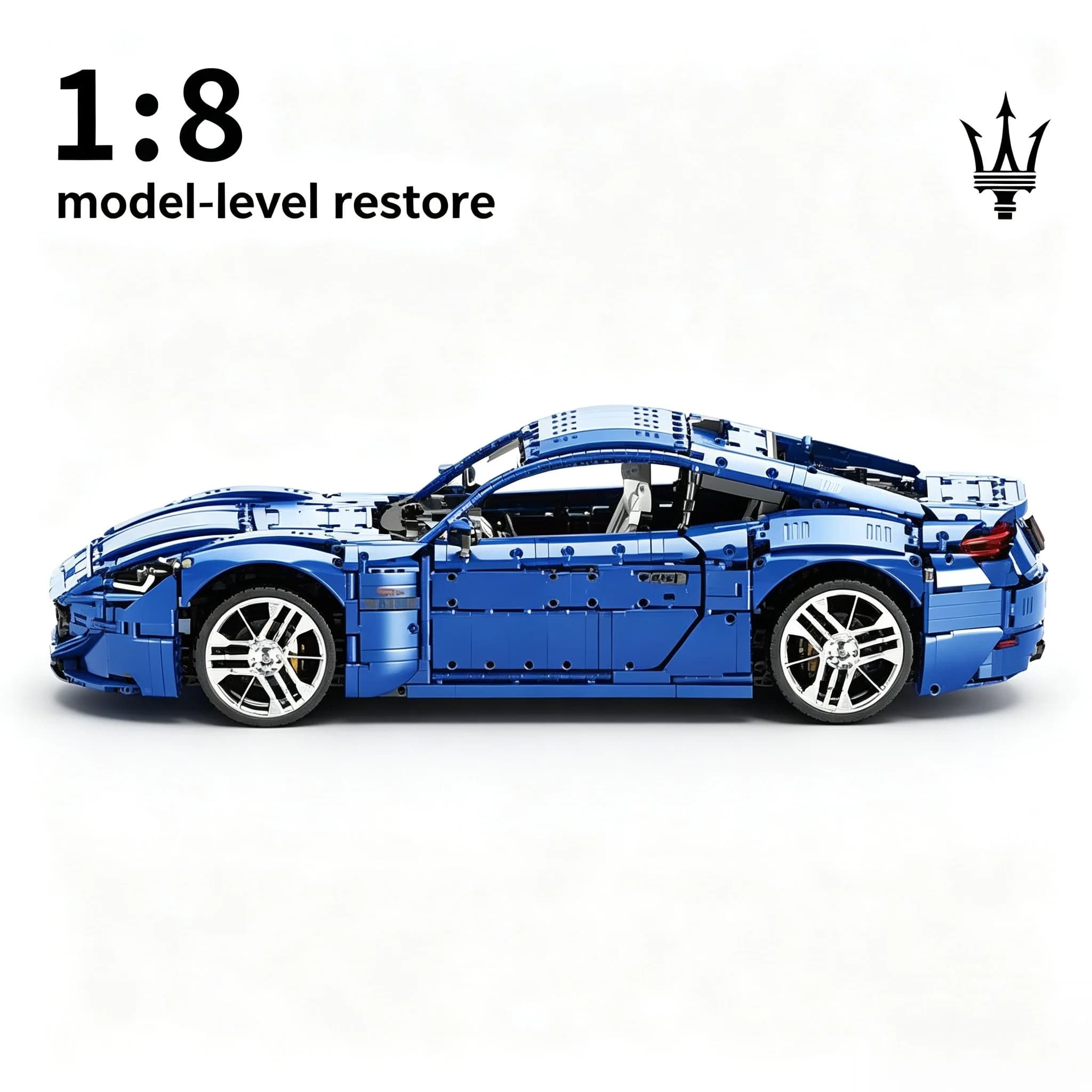 Set di blocchi da costruzione per auto da corsa, 5480 pezzi, kit modello di veicolo sportivo in scala 1:8, giocattolo, regalo di compleanno