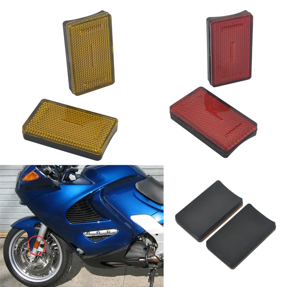 2pcs moto forcella anteriore gamba riflettore copertura decalcomania adesivo per BMW R1200RT K1200RS R1200R R1200 GS Adventure R9t plastica ABS