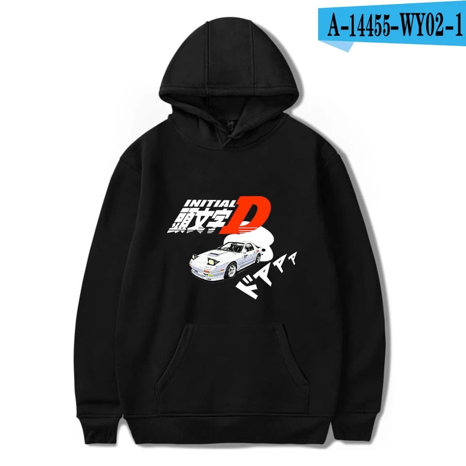 Classic Pop JDM Automobile Culture Iniziale D stampa Felpe con cappuccio Felpe da uomo/donna Felpa comoda Pullover casual
