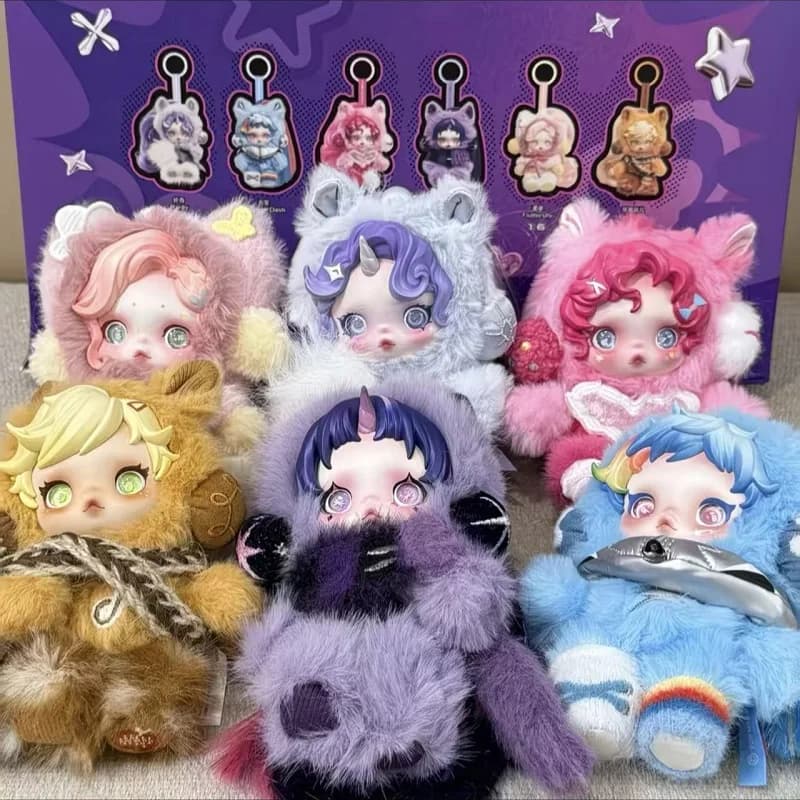 Nuovi Portachiavi Peluche My Little Pony - Ciondolo Rarity Twilight Applejack per Zaino e Chiavi, Ciondolo Bambola Regalo per Ragazze