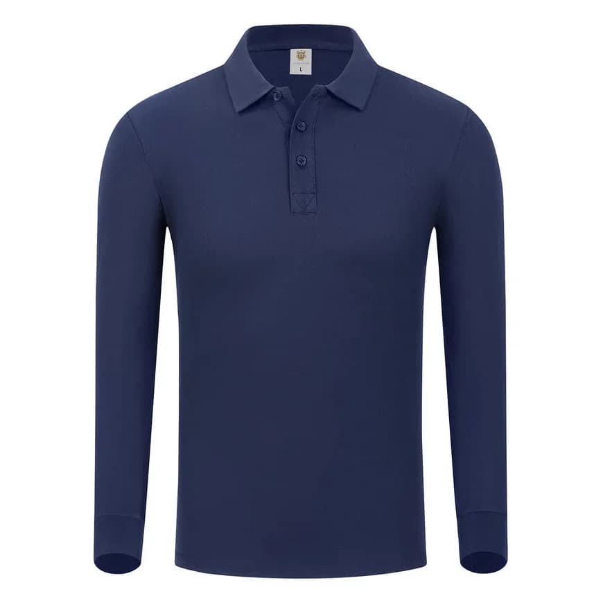 Camicia pullover da uomo Polo da golf Abbigliamento Autunno Inverno Manica lunga Camicie con risvolto Polo con bottoni tinta unita per donna Logo personalizzabile