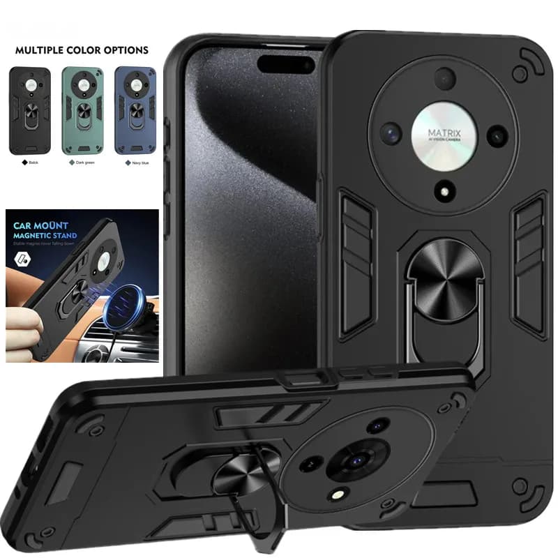 Military Grade Case for Honor Magic8 Lite Magic 8 Pro X9d 5G Shock Protective Housing Fundas Coque ring support