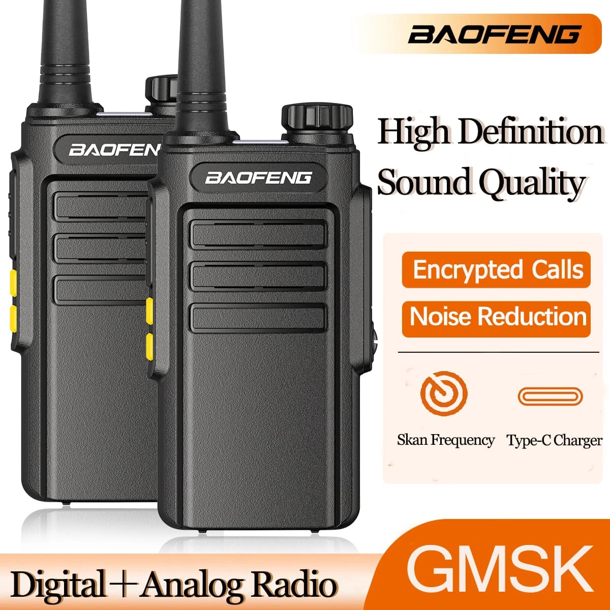 2PCS Baofeng GMSK Digitale Analogico Walkie Talkie W31D Chiamata Criptografata Riduzione Del Rumore HD Radio Skan Frequenza Ham Radio BF-888s