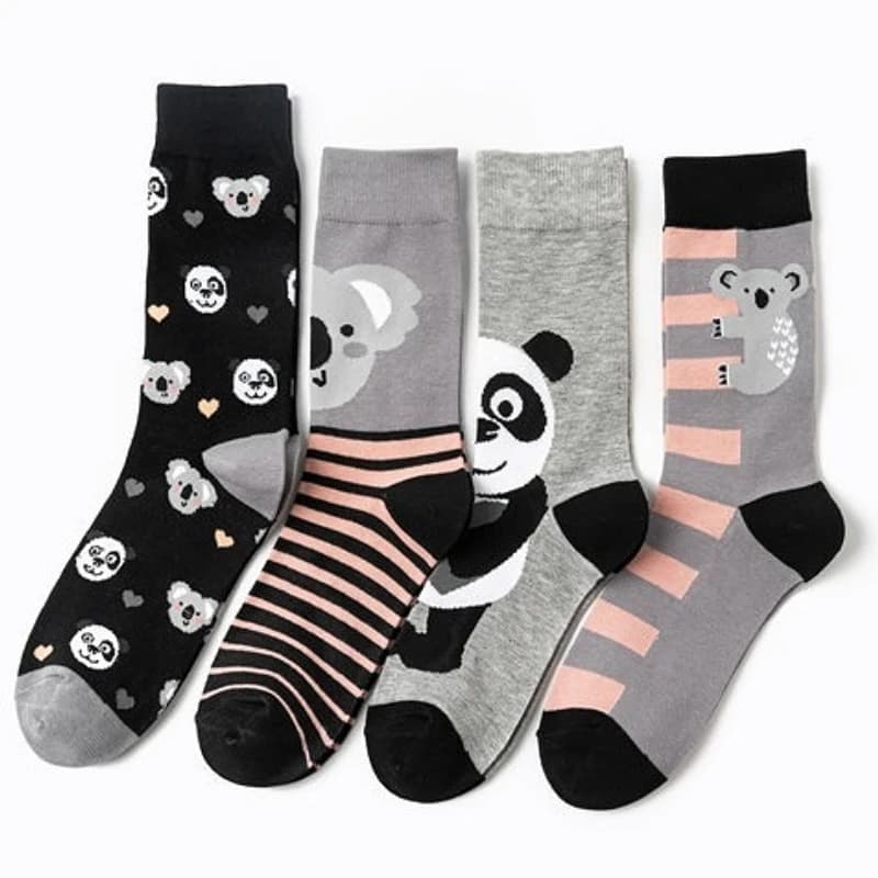 1pc Quattro Stagioni Animale Aspergillus Panda Animale Maschio Cotone Hip Hop Strada Popolare Tubo centrale Calzini moda femminile Calzini da uomo