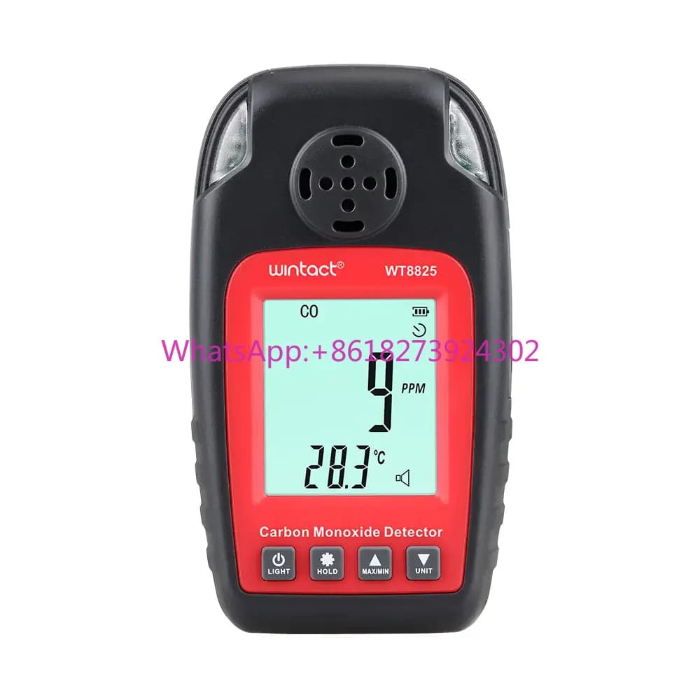 HEDAO WT8825 Rilevatore di perdite di gas Co portatile Campo di misurazione 0 ~ 1000 ppm Misuratore portatile di monossido di carbonio
