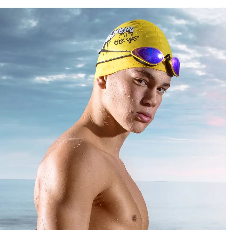 Adult Swimming Glasses with UV Protection, Waterproof, Silicone, Adjustable, Anti-apartment, Beach, Surf and Bath