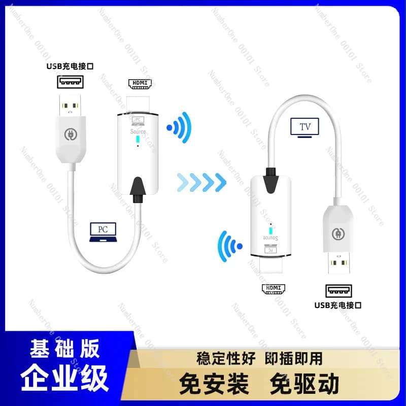 Trasmettitore wireless Extender Ricetrasmettitore Trasmissione Ricevi proiettore schermo wireless