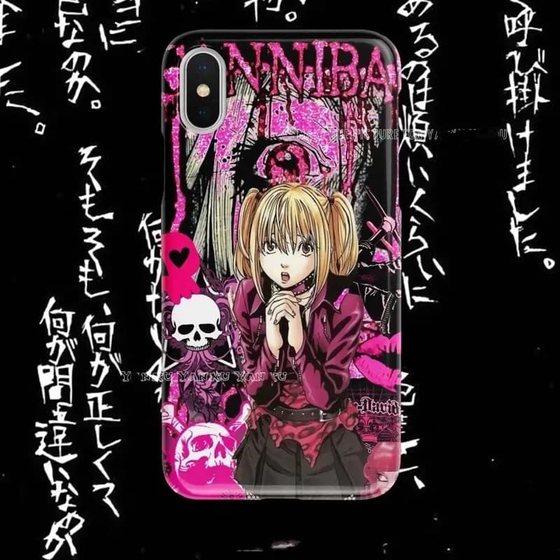 Luxury Clmj Deaths Notes Misa Phone Case for iPhone 17 16 15 14 13 12 11 Air ProMax X XS XR XSMax Plus Glossy Film Hard PC Cover