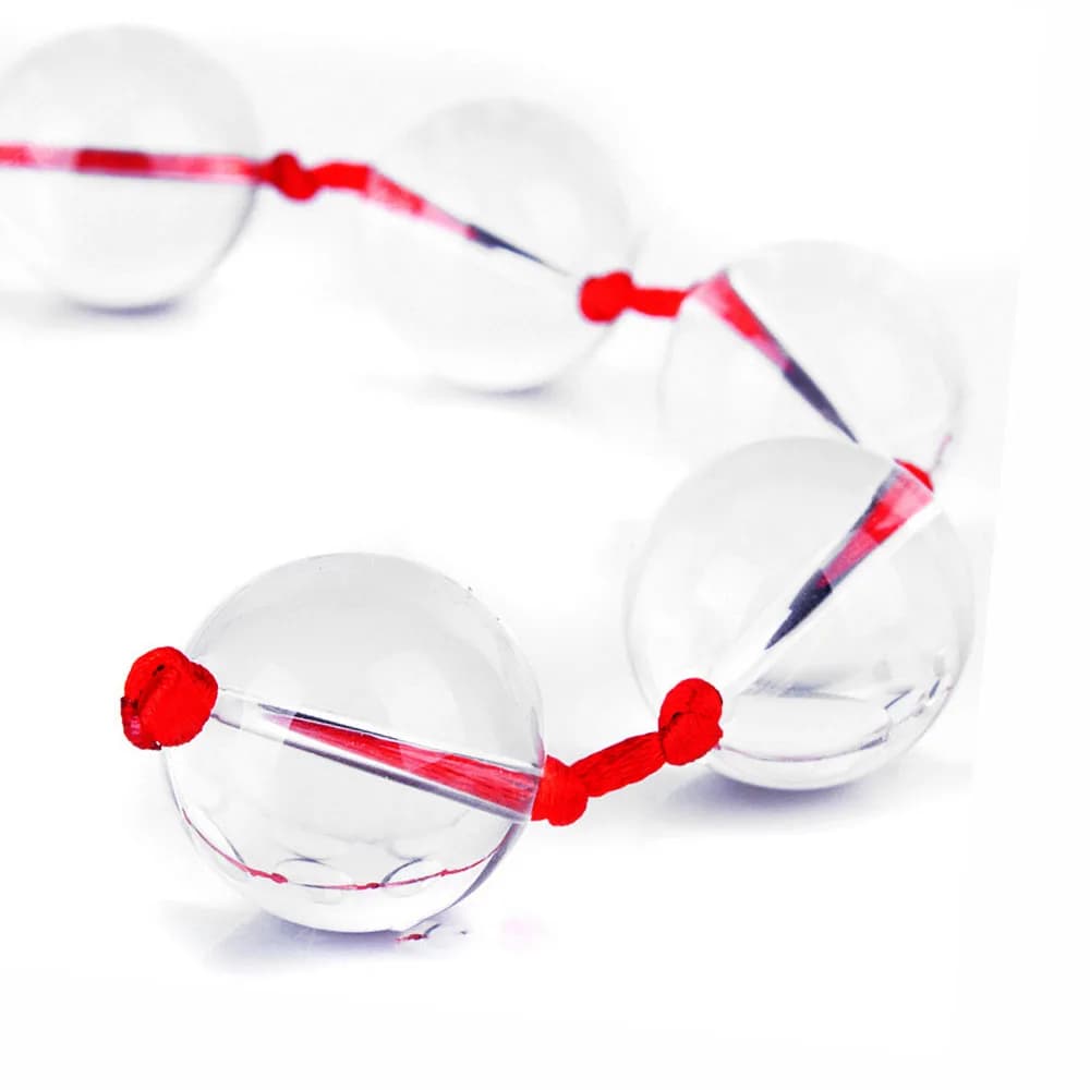 Perline di vetro Giocattoli del sesso anale per le donne Sfere di cristallo lisce Butt Plug Durevole resistente all'acqua per il massaggio della prostata Gioco anale