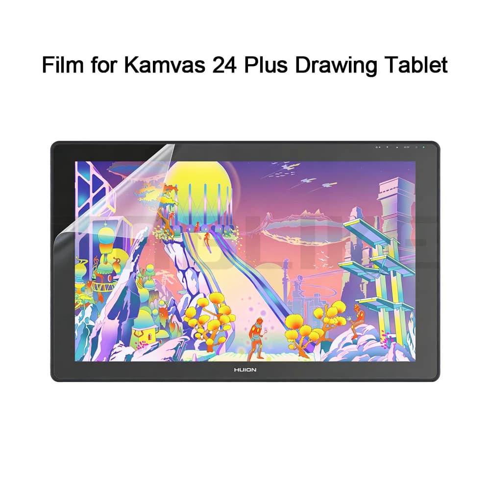 Pellicola protettiva per tavoletta grafica Huion KAMVAS 24 Plus Dsplay, come disegnare sulla carta per tavoletta con penna da disegno digitale