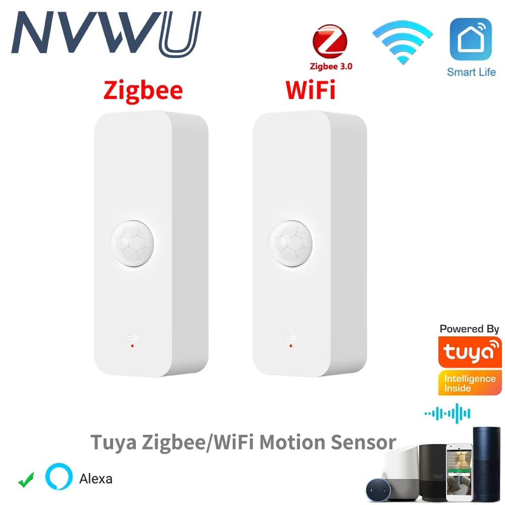 Tuya WiFi Zigbee PIR Motion sensor Smart Home Infrared detector for human body Security Smart Life Works with Alexa Google Home