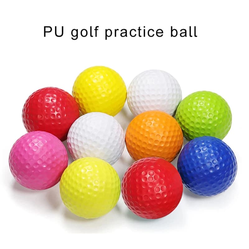 5 pezzi palline da golf morbide in spugna solida in schiuma PU per pallina da golf indoor 4,27 cm/1,68 pollici giocattoli per bambini accessori da golf