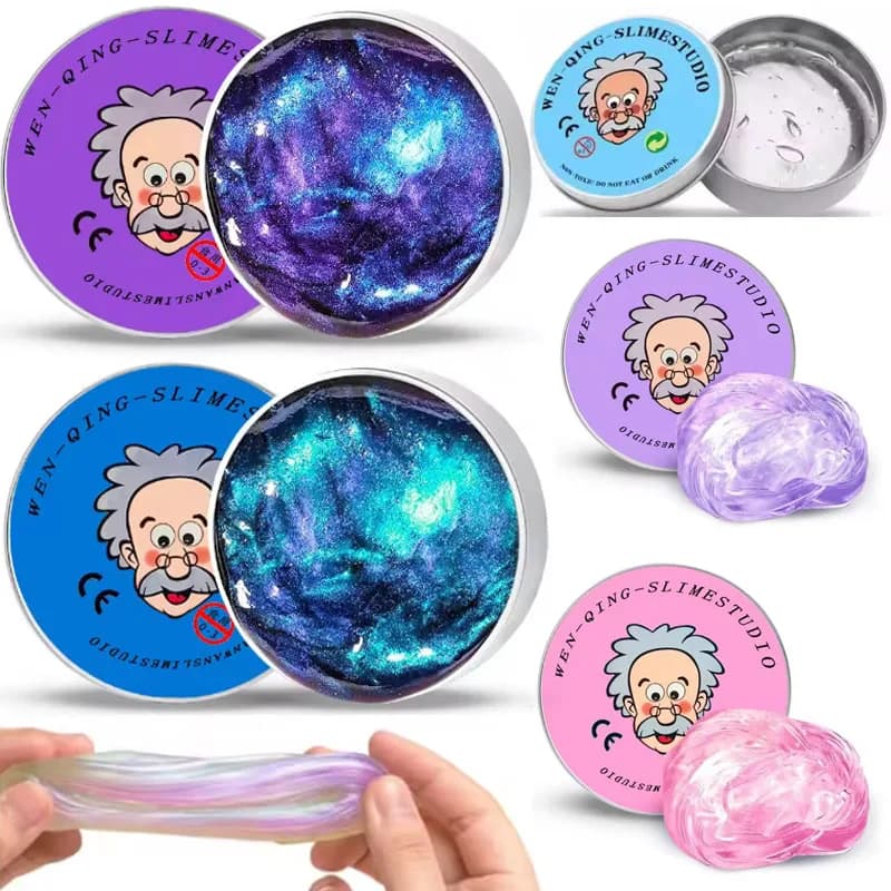 @ Stress Relief Toys Putty Crystal Vibrant Glass Mud Playdough Reusable Non-Newtonian Fluid Children's Toy Pinchle Birthday Gift