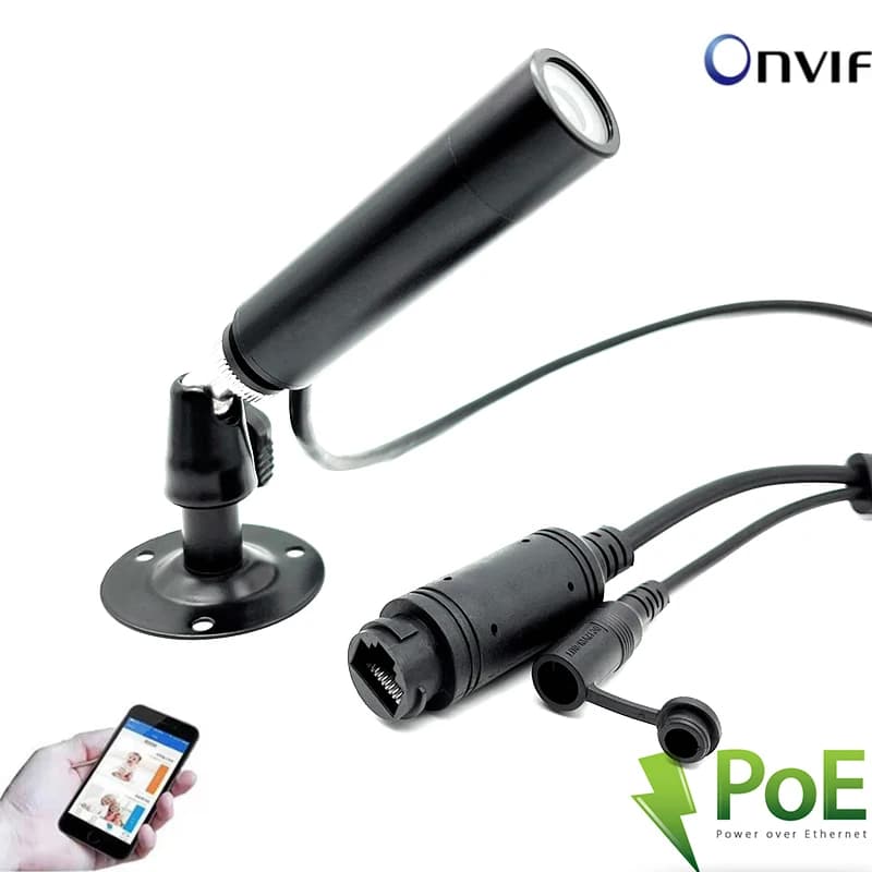 5MP 4MP 3MP 2MP 1080P POE Power Over Ethernet Mini telecamera IP rete di sorveglianza Video Audio su vif Mini IP Web Industry Cam