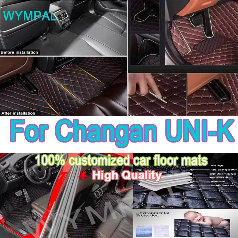 Tappetini per auto di lusso per Changan UNI-K UNIK 2023 2022 2021 Tappeti Styling Proteggi accessori Tappeti Rilievo del piede Parti di prodotti automatici