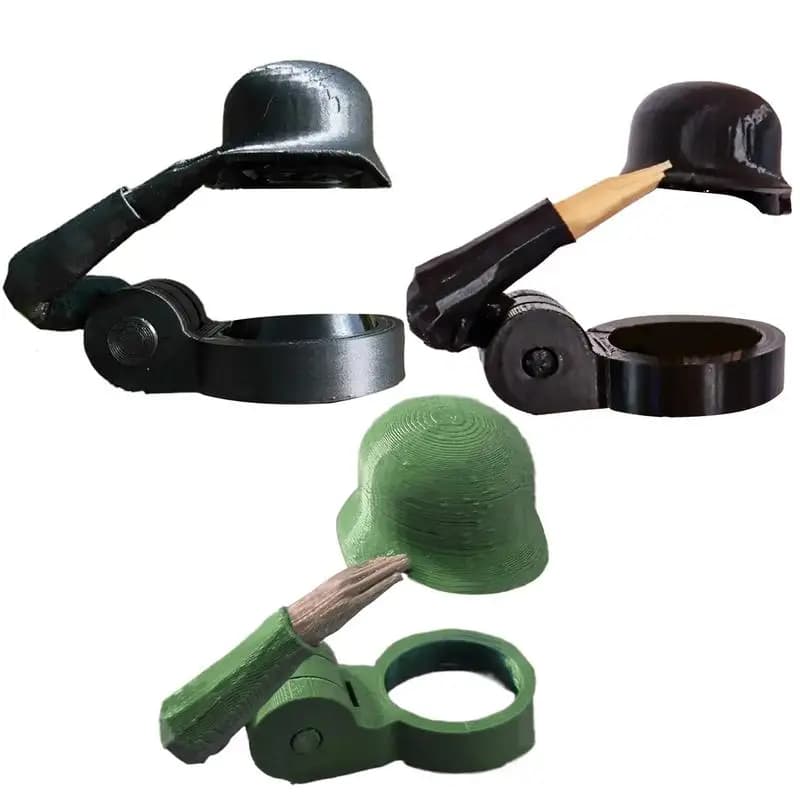 Bottle Caps Fun Salute Soldier Beer Helmet Reusable Novelty Decorative Dustproof Protectors Cap for Kitchen BBQ Party Bar