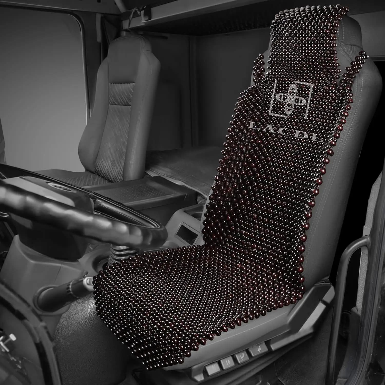 Seat Covers for Trucks, Trailers, Vans, Campers - Cooling Fan Cushion for Dark Red Seats