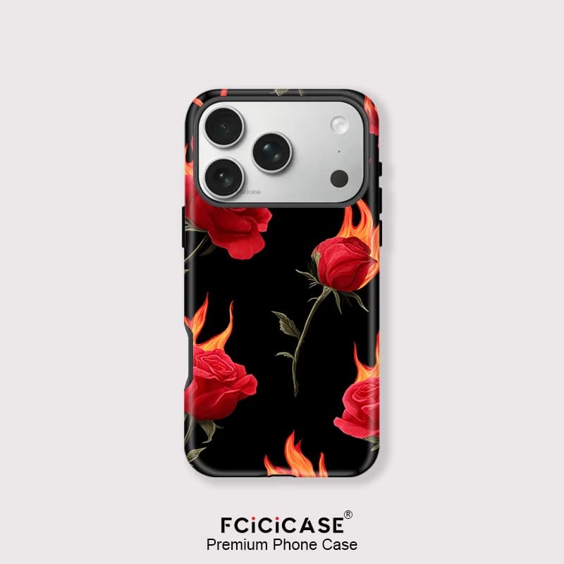 Fcicicase Custodia morbida per telefono con ricarica wireless per iPhone 15 16 Pro Max 11 12 13 14 Plus 17 Air Fiore magnetico per Magsafe Cover