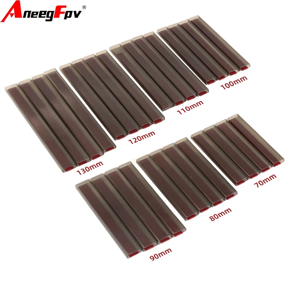 4 pcs Width 14mm RC Brushless Motor Cable Cover Shielding Tube Long 70mm 90mm 100mm 130mm For FPV Drone Model