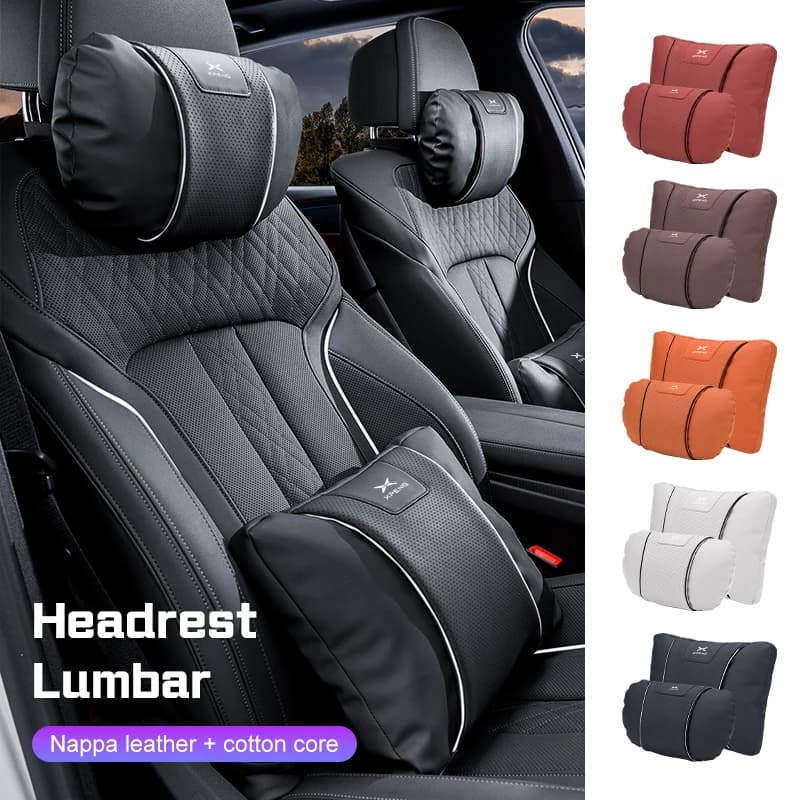 2025 Per Xiaopeng Xpeng G6 G7 G9 X9 P7 P7i P5 MONA M03 G3 G3i Auto Collo Cuscino Supporto Lombare In Pelle Cuscino di Vita Accessori