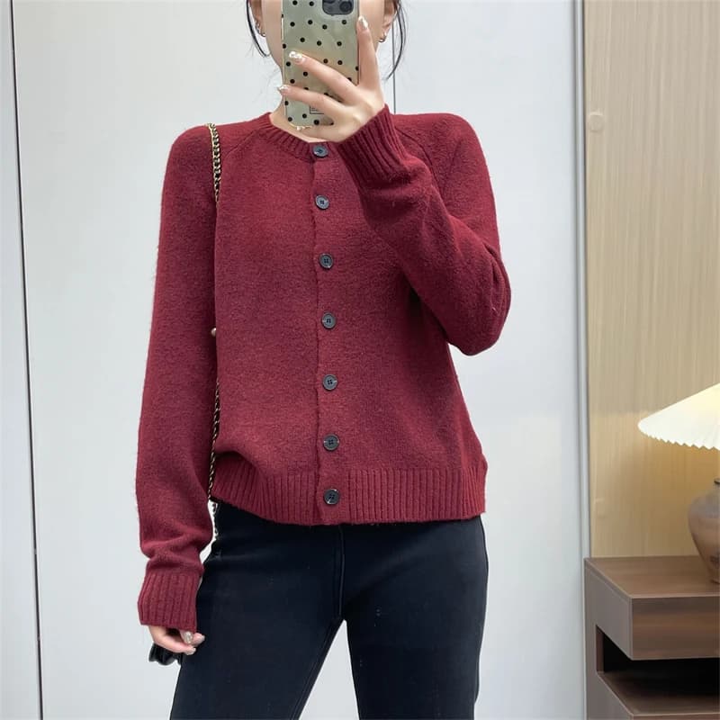 Cardigan Lungo da Donna Huige Autunno Inverno, Maglione Lavorato a Maglia con Collo Tondo, Morbido e Casual, con Cappuccio