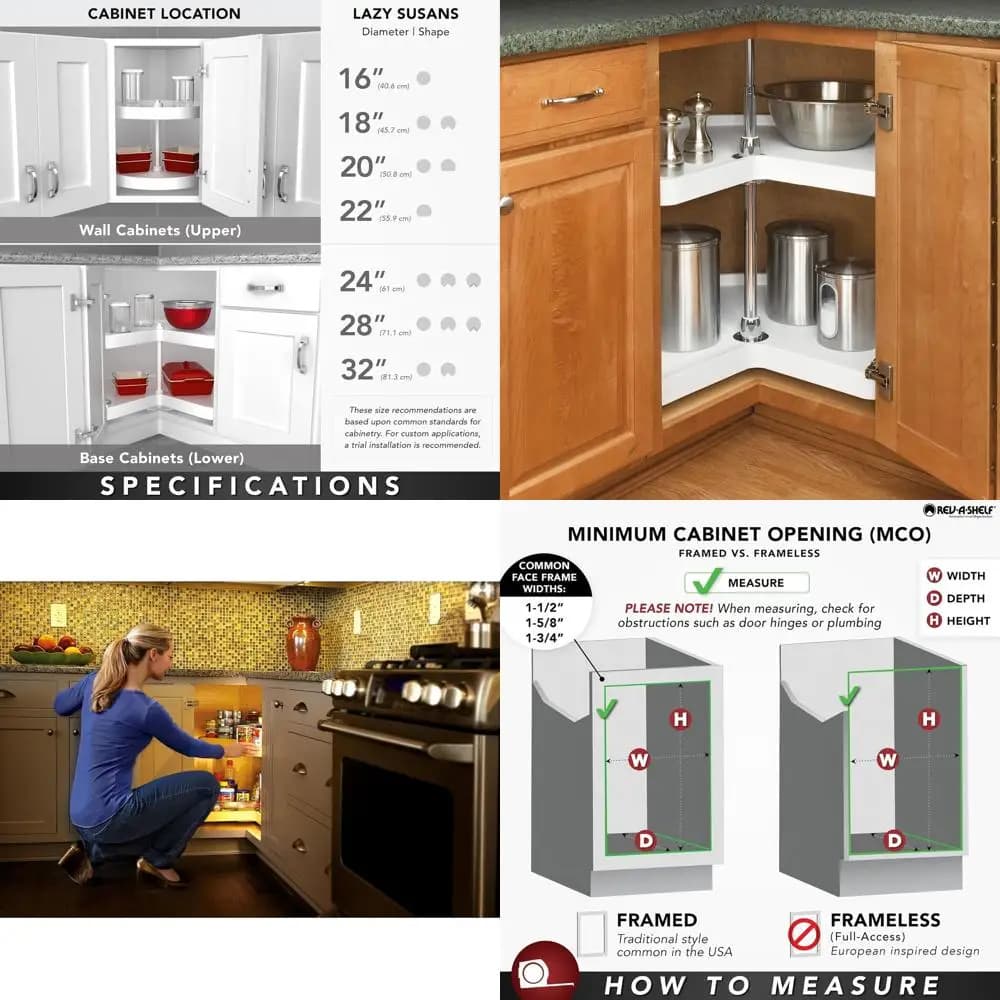 Organizer or Lazy Susan base at two levels in the shape of 32 inch reindeer for kitchen furniture, plastic shelfs for the house, white, 6472-32-11-52