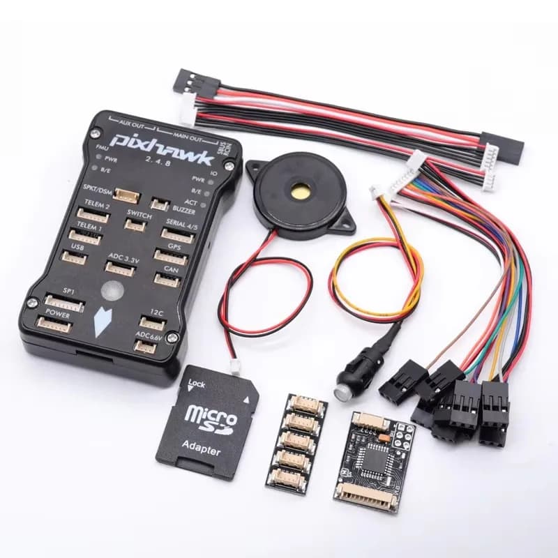 Pixhawk 2.4.8 PRO PX4 PIX Controller di volo a 32 bit + GPS M8N + 433/915 Mhz 100/500 mw Radio telemetria + interruttore di sicurezza + cicalino + rgb + I2C