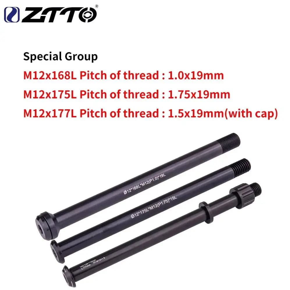ZTTO Asse passante eBike MTB Albero bici da strada Mozzo anteriore Mozzo posteriore Spiedini 12mm 15mm Albero mozzo asse ruota