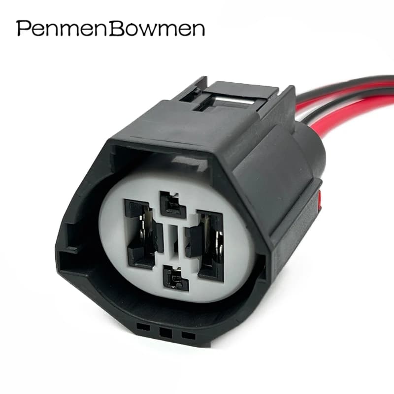 1 set di connettori per cavi elettrici impermeabili a 4 pin per ventola del radiatore dell'auto, cablaggio per 7283-8497-90