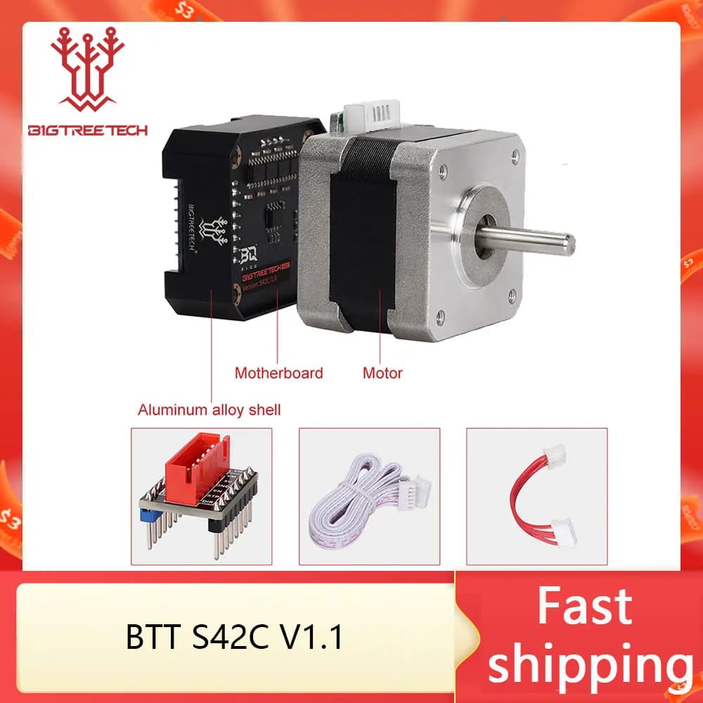 BIGTREETECH S42C V1.0 scheda di controllo del Driver ad anello chiuso 42 parti della stampante 3D OLED del motore passo-passo per SKR V1.4 BTT Octopus Ender 3