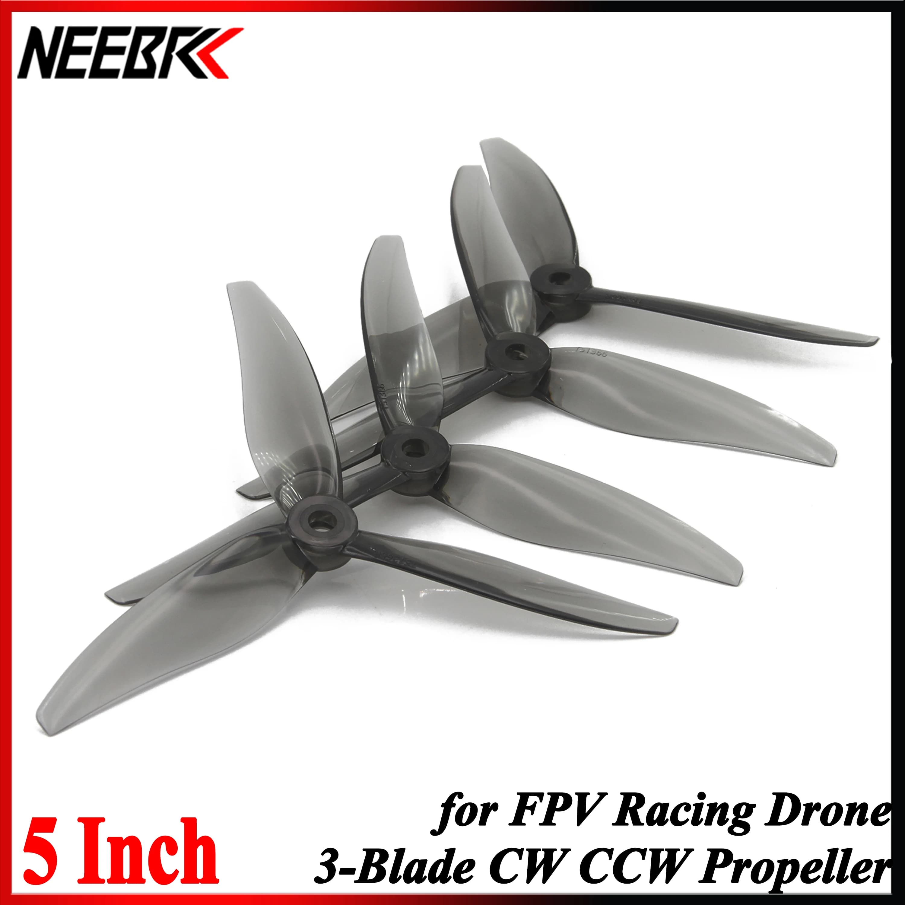 NEEBRC 5 inch 51366 2CW 2CCW 3 blade props for FPV Racing RC Aerial Quadcopter Motor Brushless Freestyle Parts FAI FROM TE