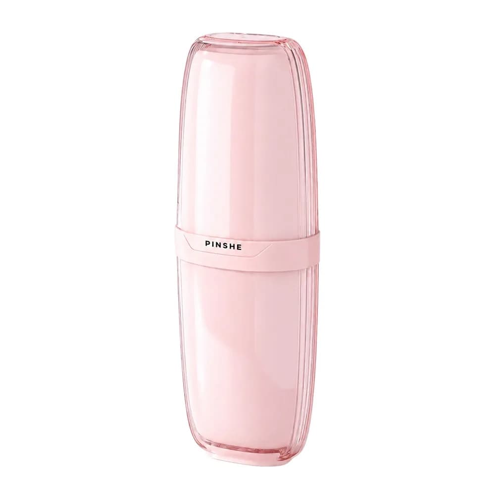 2/3/4 Cups Portable Mouthwash Cup Rounded Rim Ventilated Bottom Toothbrush Storage Box Split Design Toothbrush Holder Cup