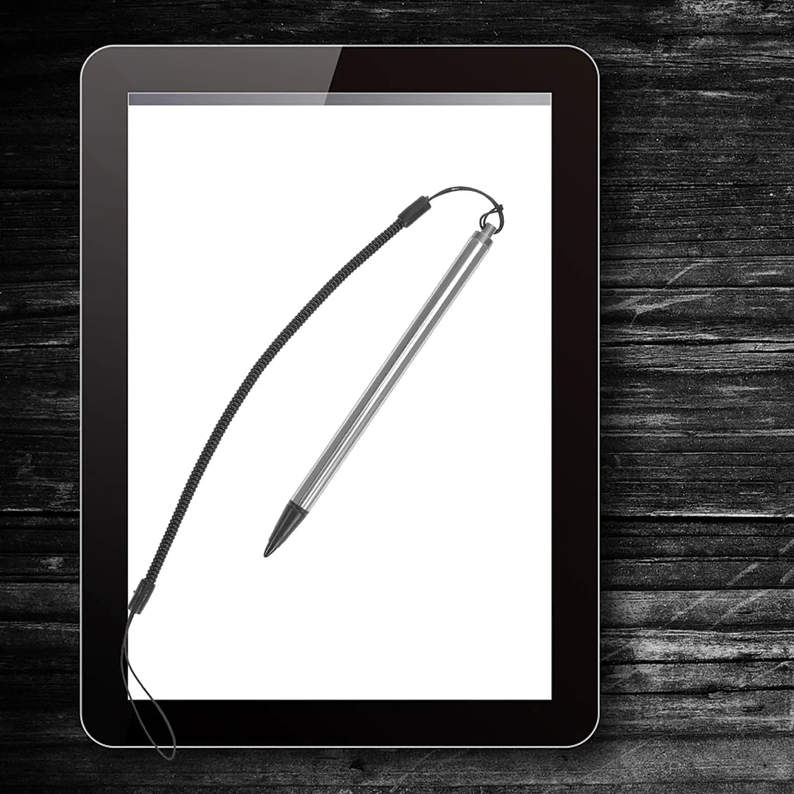 Set di 5 Penne Stilo Touchscreen Capacitive e Resistive con Punta Fine, Cavo a Spirale per Disegno su Tablet e Telefono