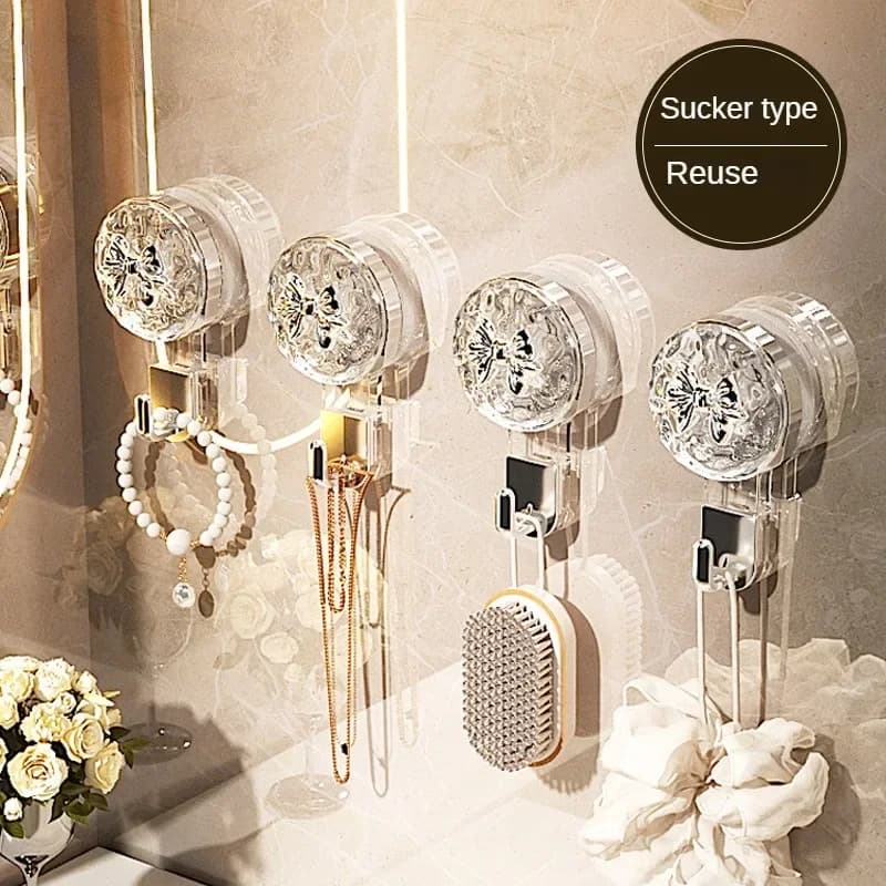 Ganci a ventosa resistenti per la casa, appendiabiti multifunzionali da parete, ganci per chiavi e vestiti, accessori per il bagno, utensili da cucina
