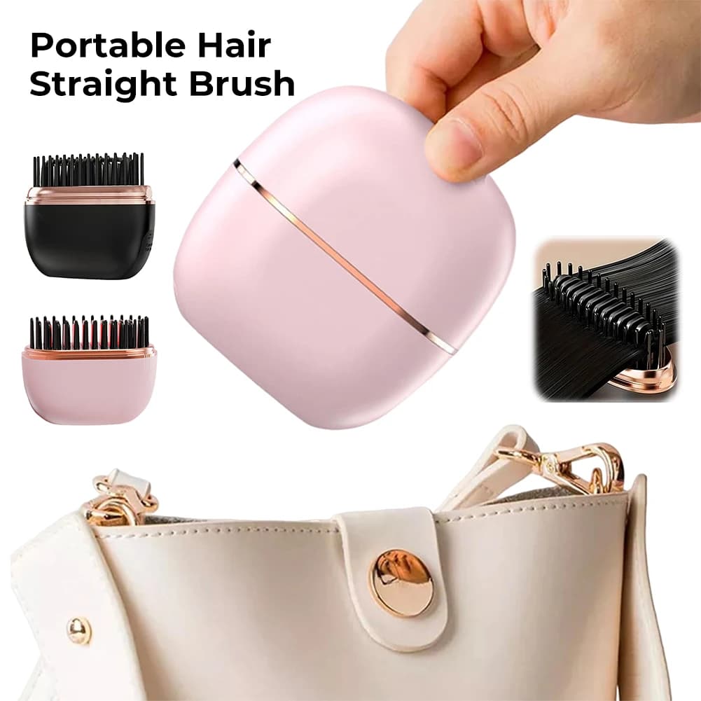 Pettine Elettrico Anti-Scottatura Leggero per Lisciare i Capelli, Ricaricabile USB, Strumento di Styling Anti-Scottatura, Spazzola Lisciante