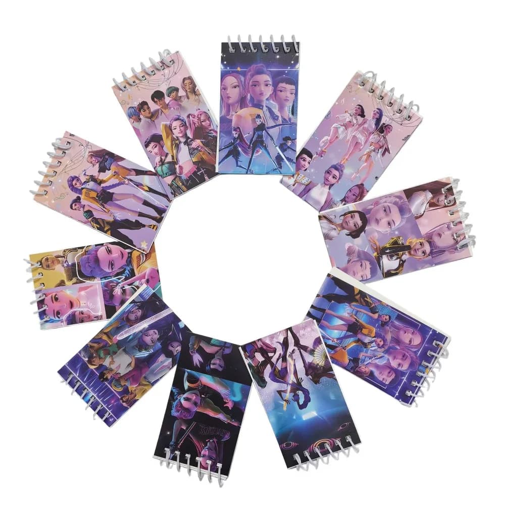 Set di 10 Mini Quaderni 2026, 24 Pagine, Blocco Note per Ufficio, Diario, Studenti, Cancelleria, Accessorio per Cosplay