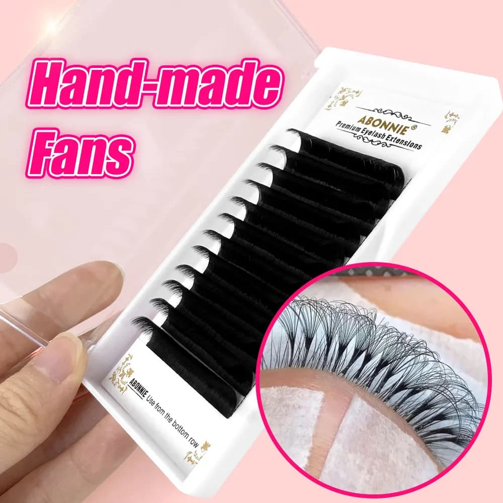 ABONNIE Estensioni ciglia Easy Fanning De Cils Visone morbido Easy Fan Mega Volume Forniture per estensione ciglia finte