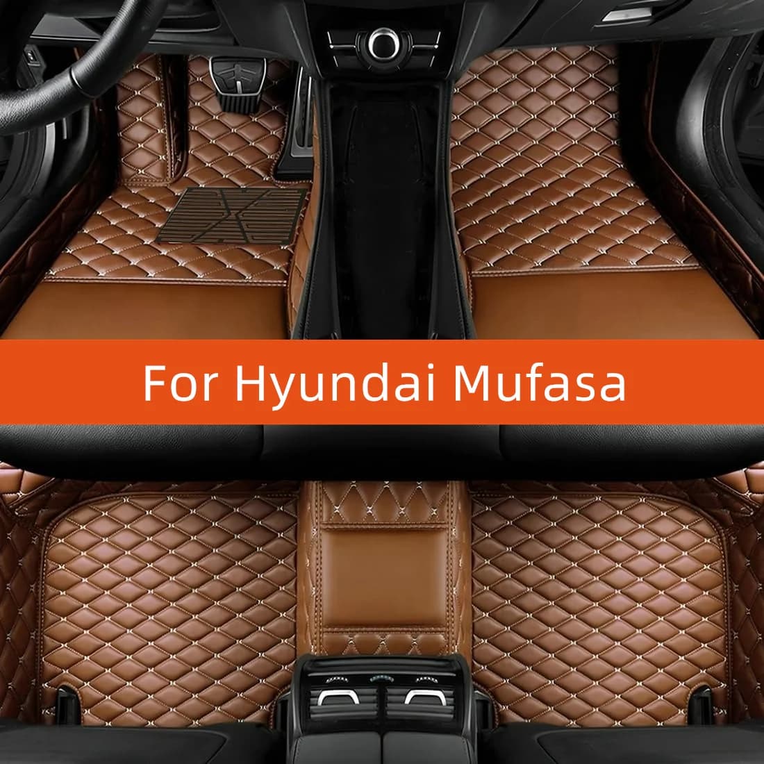 Tappetino per auto in pelle personalizzato per Hyundai Mufasa 2024 2025 2026 2027 Tappetino per auto Accessori interni