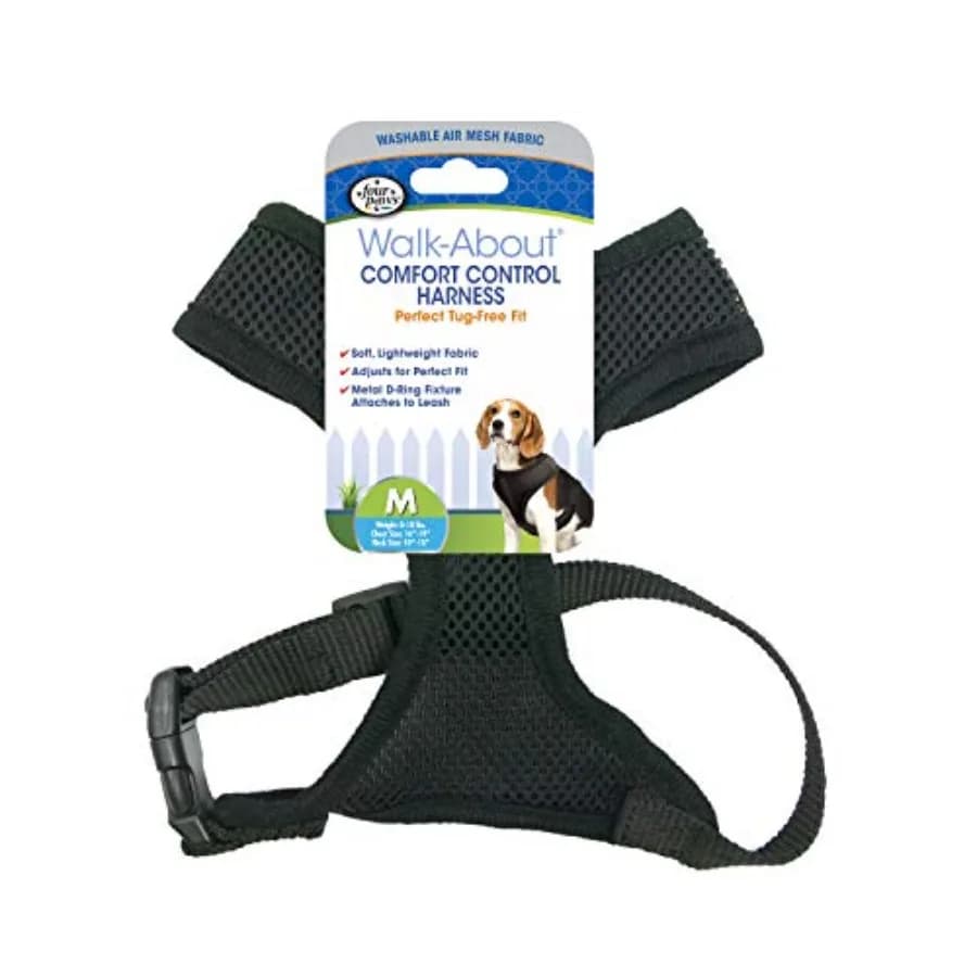 Walk-About Comfort Control - Pettorina per Cani Regolabile, Morbida, Imbottita e Traspirante in Rete, per Passeggiate