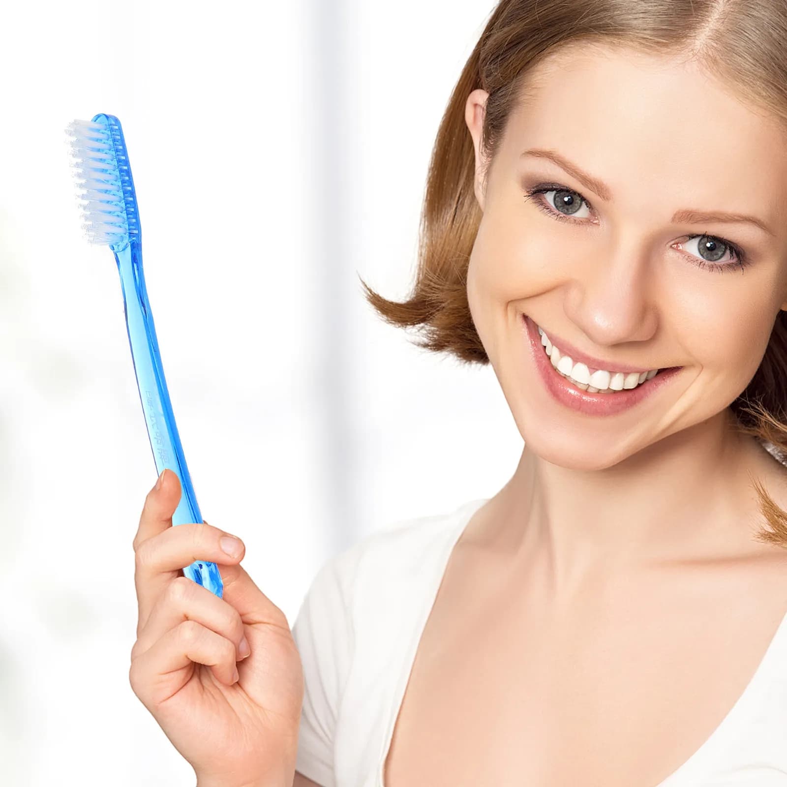 12 toothbrushes for adults with hard bristles, for cleaning stains on teeth, whitening, dental care, travel use, comfortable and non-slip