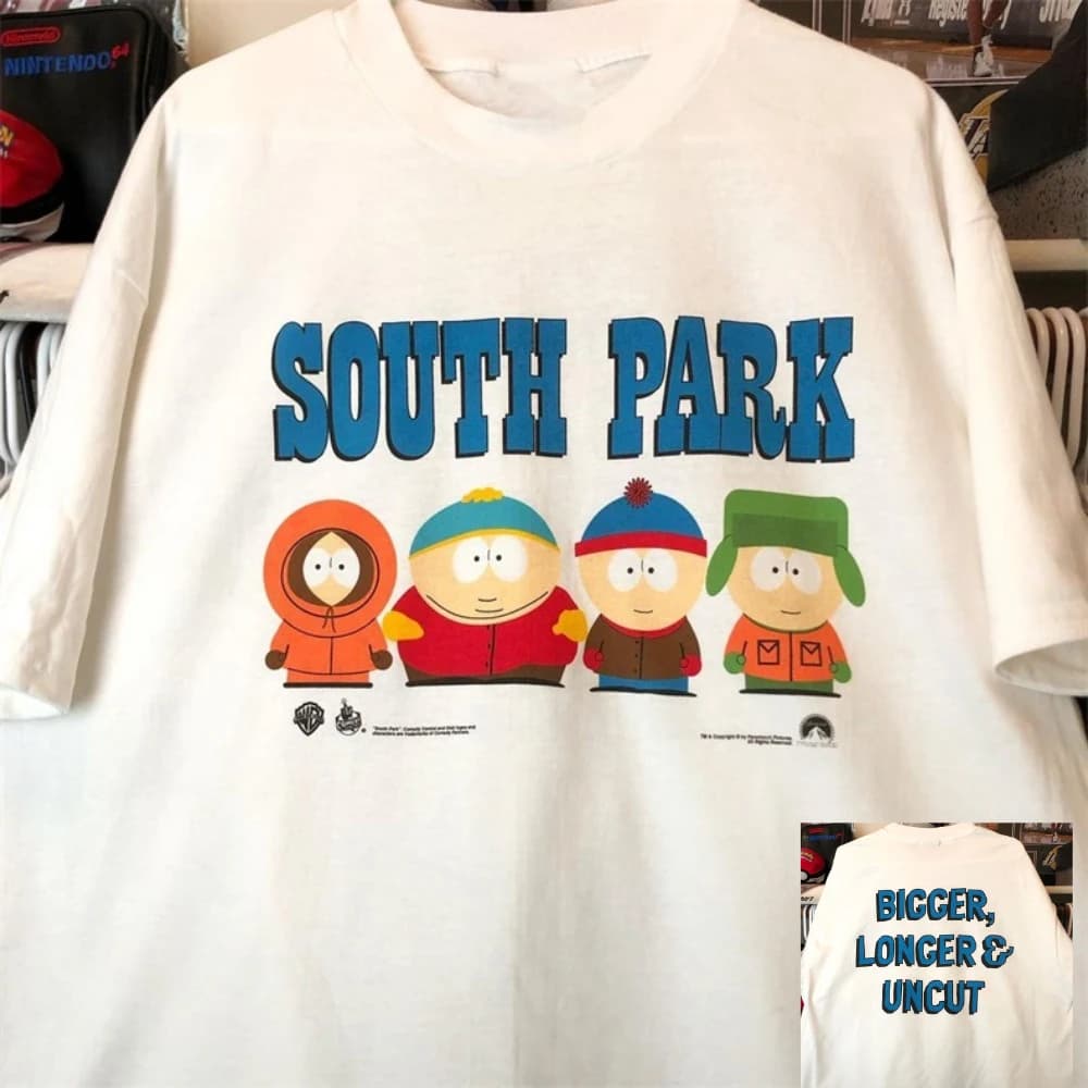 Maglietta divertente estiva South Park con stampa anime, girocollo, maniche corte, t-shirt in cotone per uomo e donna, abbigliamento oversize