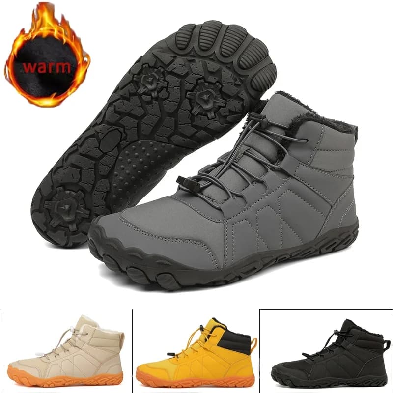 Nuovi uomini invernali donna stivali da neve punta larga scarpe da trekking a piedi nudi sneakers antiscivolo scarpe da lavoro impermeabili casual unisex all'aperto