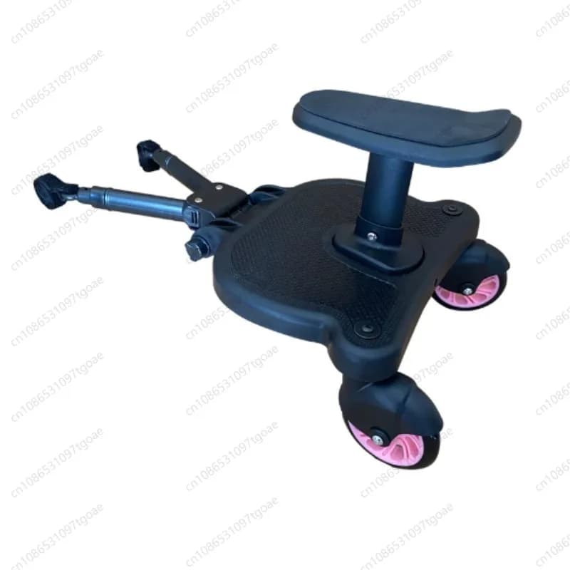 Pedana Universale per Passeggino 360 ° Tavola Girevole con Sedile a 2 Ruote per Bambini