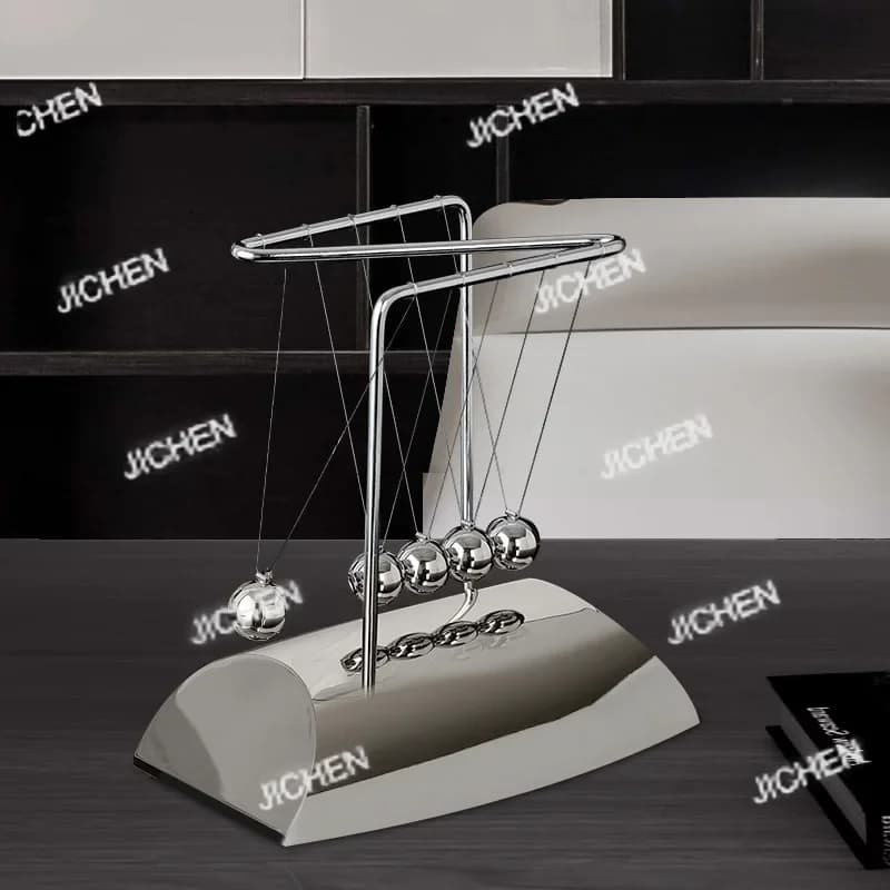 Pendolo di Newton HN, Macchina a Movimento Perpetuo, Ornamento per Ufficio e Studio, Decorazione da Scrivania, Mobiletto Portabottiglie Creativo, Lusso Leggero H