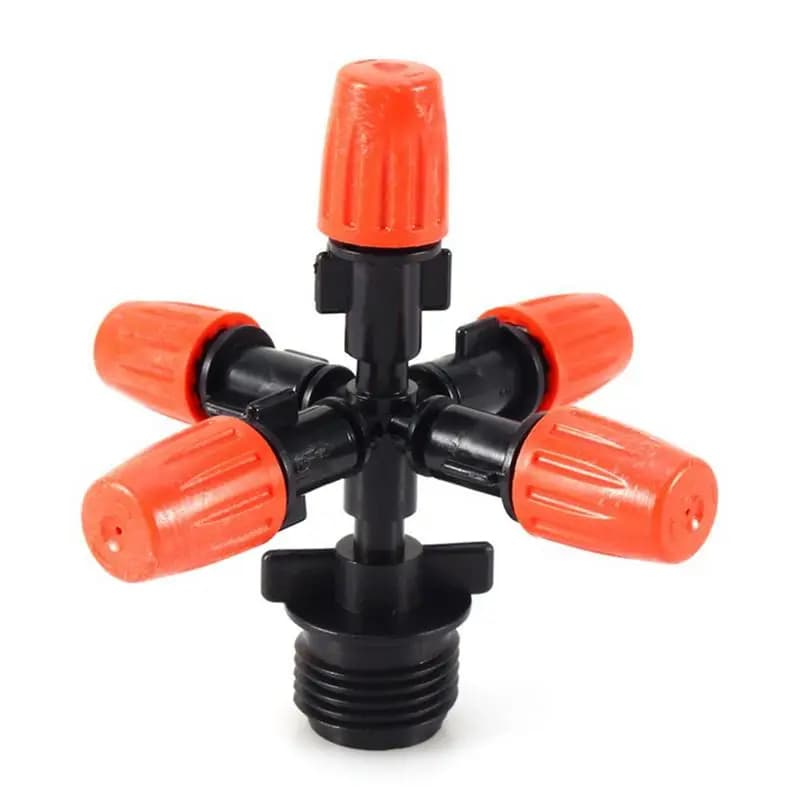 1pc Garden Sprinklers Automatic Watering Grass Lawn 360 Degree Circle Rotating 5 Nozzles Pipe Hose garden spray nozzle